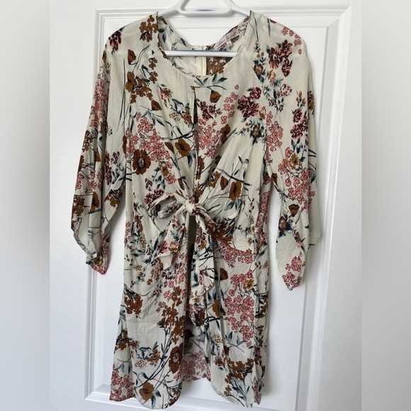 Women’s Willow & Root Floral Keyhole Tunic Top, Large, NWOT - Picture 5 of 6